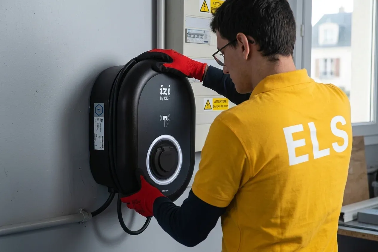 Borne de recharge IRVE à Vaujours
